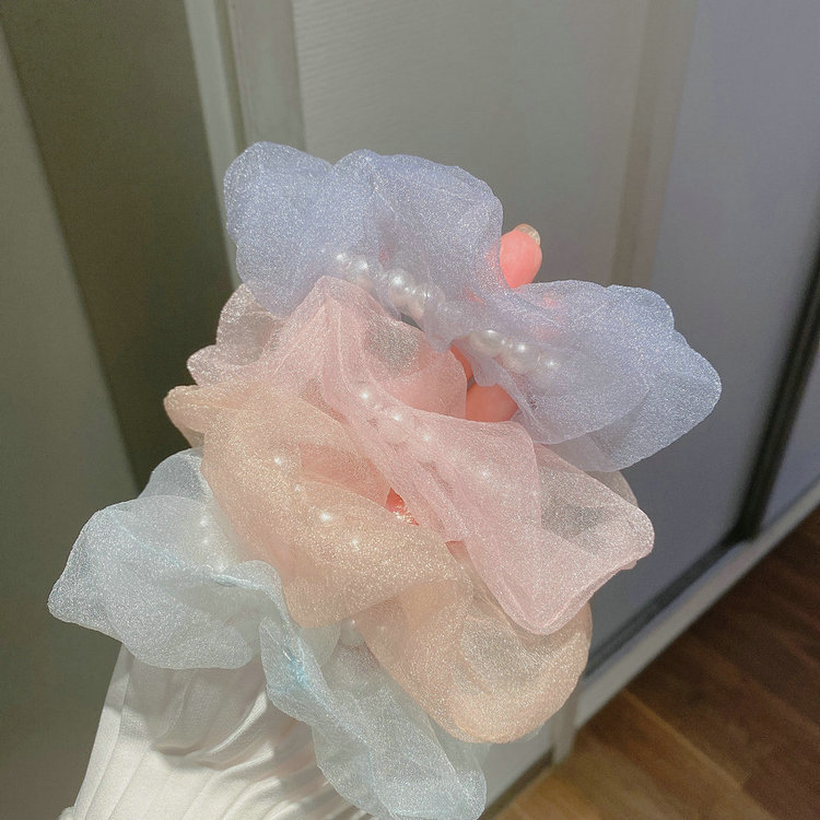 Dây Buộc Tóc Đính Ngọc Trai Giả Thời Trang Cho Nữ