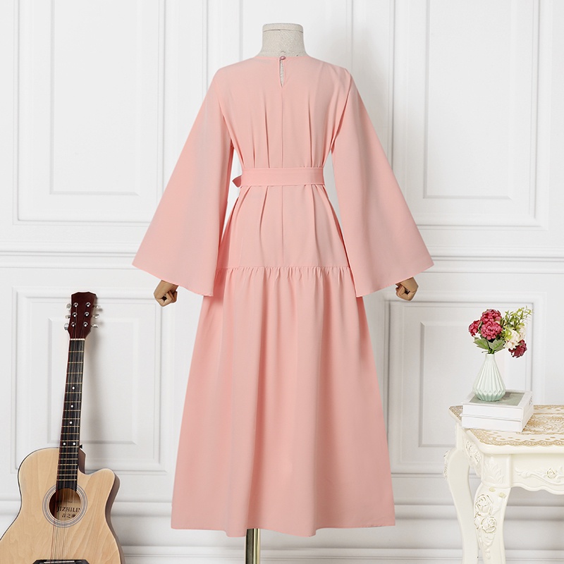 Đầm maxi ZANZEA tay cánh dơi cổ tròn dành cho nữ