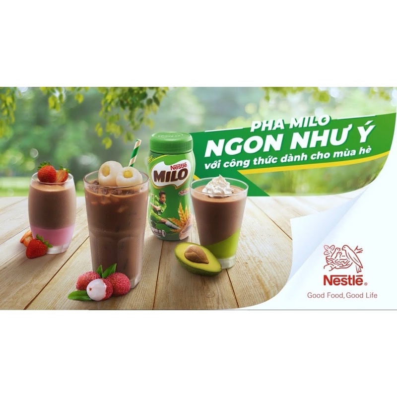 [400g] Hộp Lọ Bột Cacao Milo Nestle 3in1