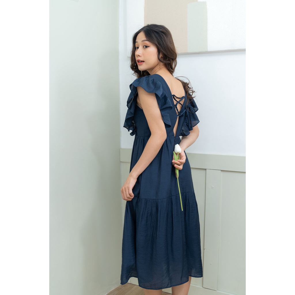 MINX - Đầm Alyssa Shoulder Ruffle Dress