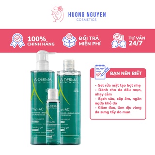 Sữa Rửa Mặt A-Derma Gel Moussant Purifiant Phys-Ac
