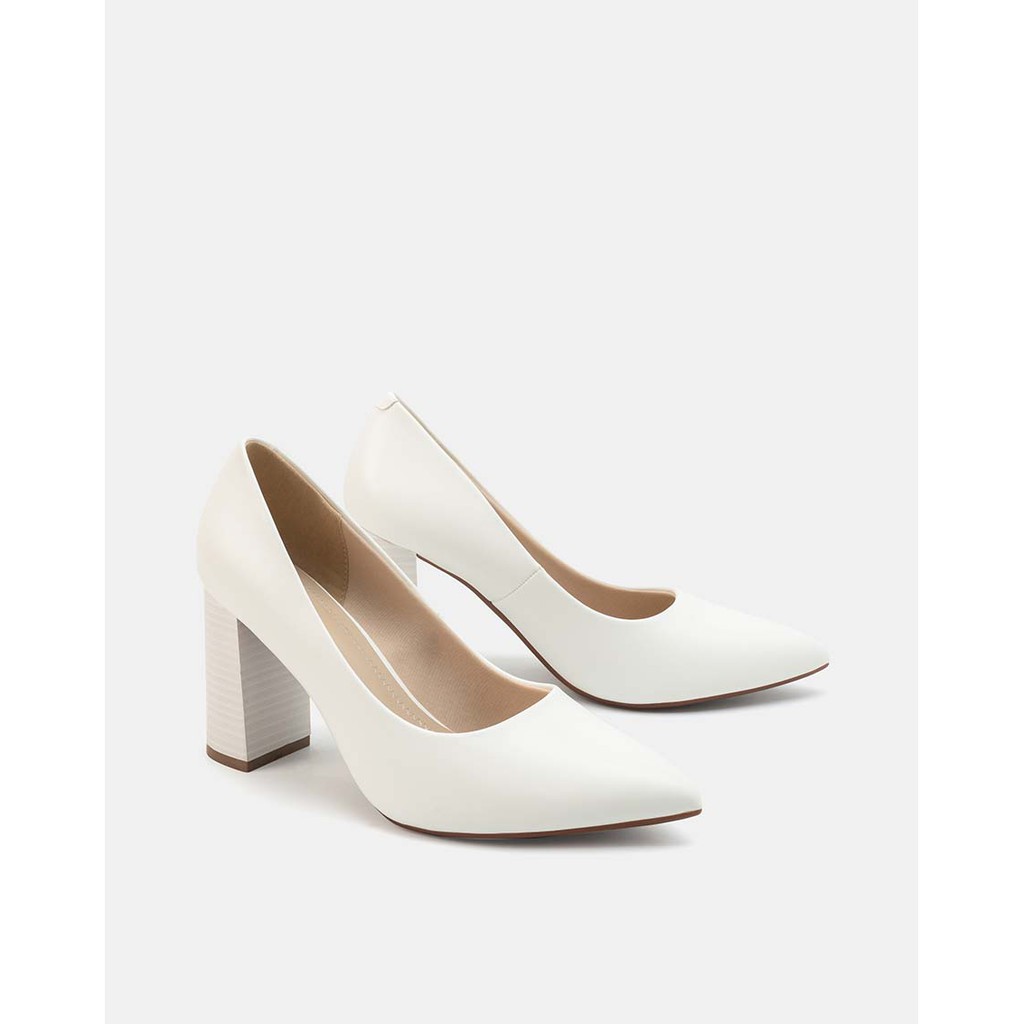 Cao gót JUNO - Giày Cao Gót Mũi Nhọn Gót Hình Thang - CG11007