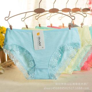 Quần lót cotton nữ phối ren