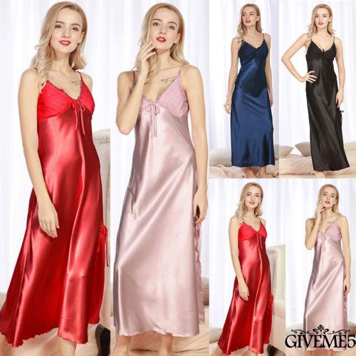 đồ ngủ Lụa Phối Ren Gợi Cảm Cho Nữ