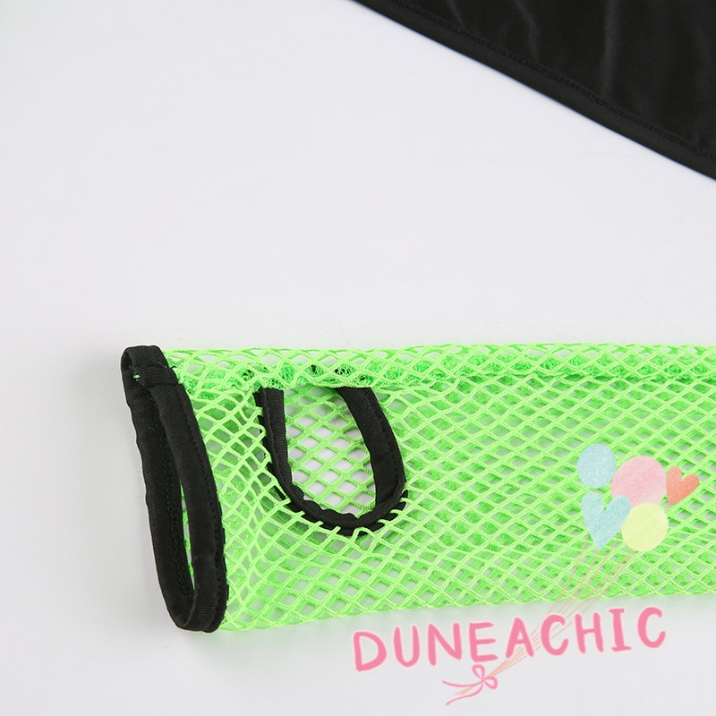 DUNEA Áo Tay Dài Phối Lưới Cài Nút &amp; Họa Tiết Bướm Màu Tương Phản Quyến Rũ Cho Nữ