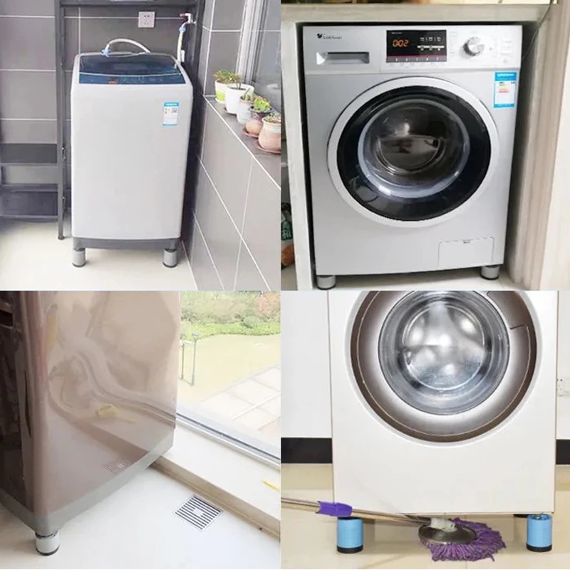 [Hàng mới về] Miếng Đệm Chân Máy Giặt Chống Sốc Chống Trượt Thiết Kế Tiện Dụng
