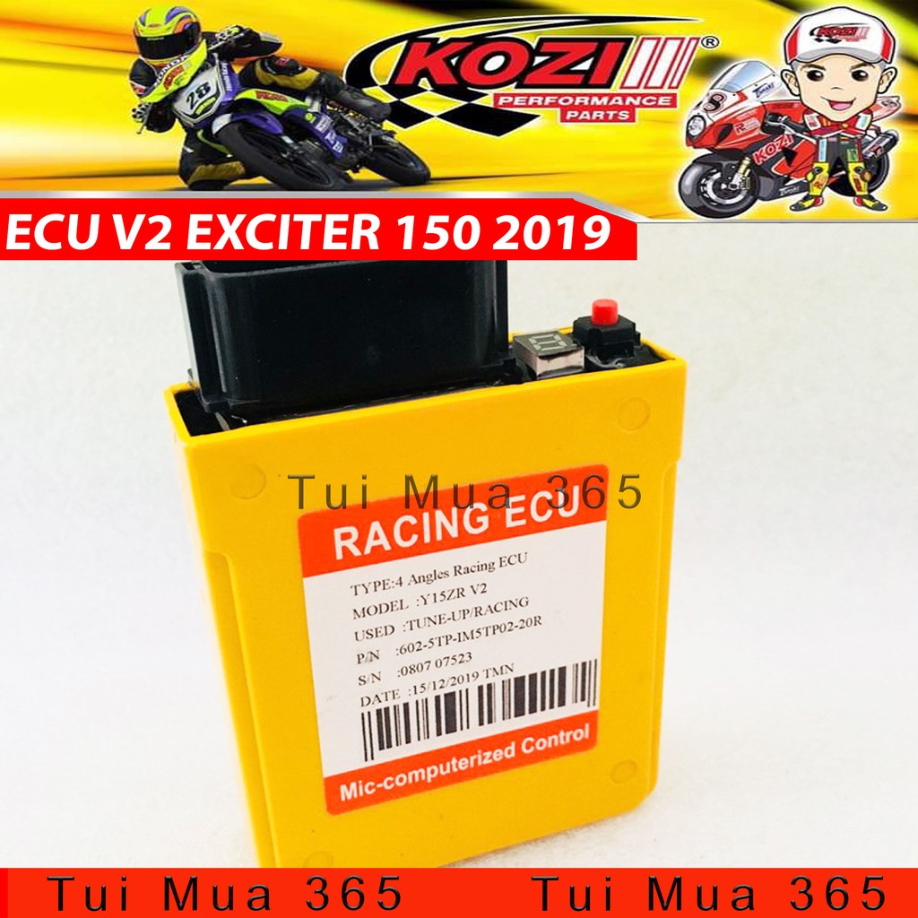 ECU V2 Độ Mở Tua 8 Map Chỉnh Kozi Yamaha Exciter 150cc 2019