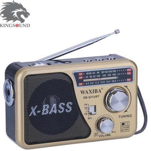 Máy nghe nhạc kiêm đài Radio FM Waxiba XB-521URT- có đèn pin có hỗ trợ thẻ nhớ TF và USB,ÂM THANH CHẤT LƯỢNG
