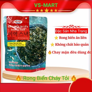 Rong biển cháy tỏi🌿Ăn Liền Đặc sản nha trang🌿Khối lượng 30G/Không chất bảo quản/Chay mặn đều dùng được/Sea việt