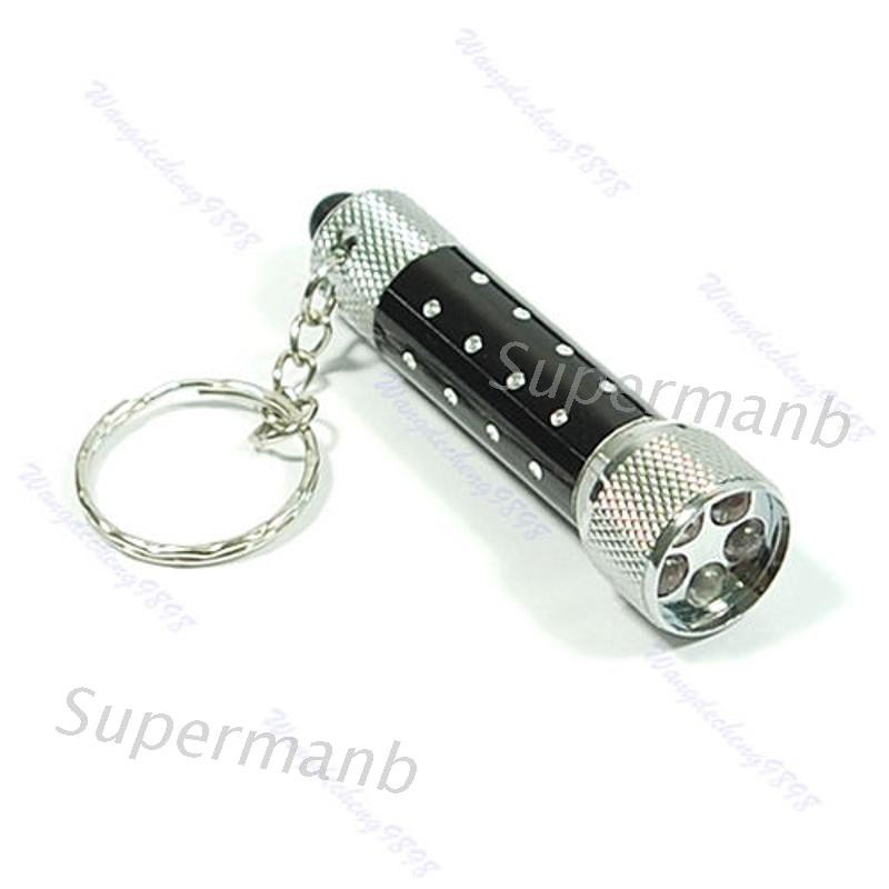 Móc Khóa Đèn Pin 5 Bóng Led Siêu Sáng