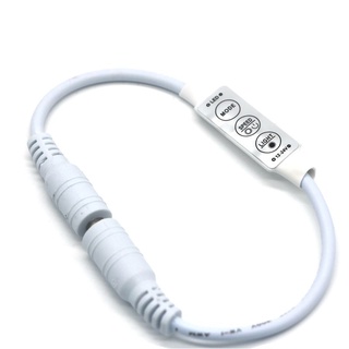 Công tắc điều khiển 3 phím điều chỉnh độ sáng giắc cắm DC kép cho dải đèn LED màu đơn 12V 24V 5050 3528 5630 5730
