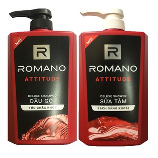 Combo dầu gội romano và tắm romano atitude 650g