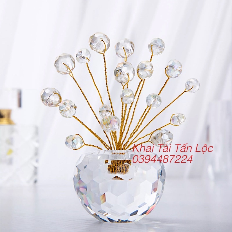 Quả táo pha Lê tăng cường năng lượng bình an và tài Lộc