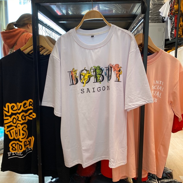 Áo thun tee Bobui Sài Gòn unisex form rộng tay lỡ oversize vải cotton co giãn | HD2000 | BigBuy360 - bigbuy360.vn