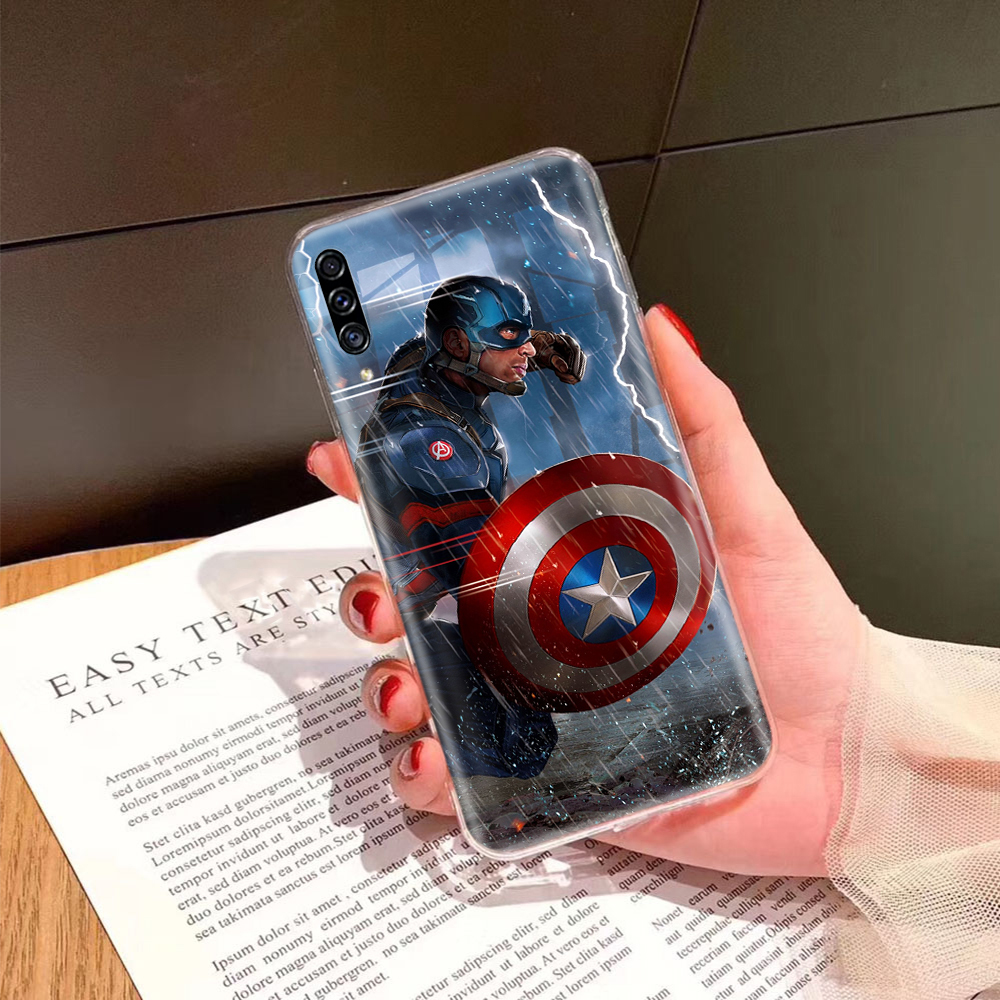 Ốp Điện Thoại Trong Suốt Hình Captain America Cho Xiaomi Redmi 9S 7A 9A 8A 9T 9 9C Power Pro NFC Prime Max Ta121