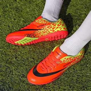 XẢ KHO TÊT Giày thể thao đá bóng cổ thấp 35-45 TF cho nam Futsal shoes ((