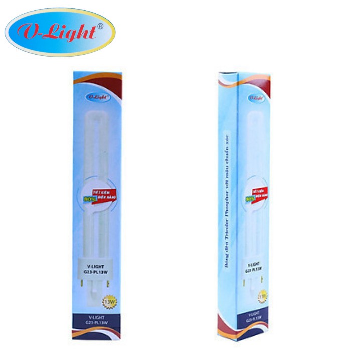 Bóng Đèn Compact V-Light PL 13W - Ánh Sáng Trắng/Vàng