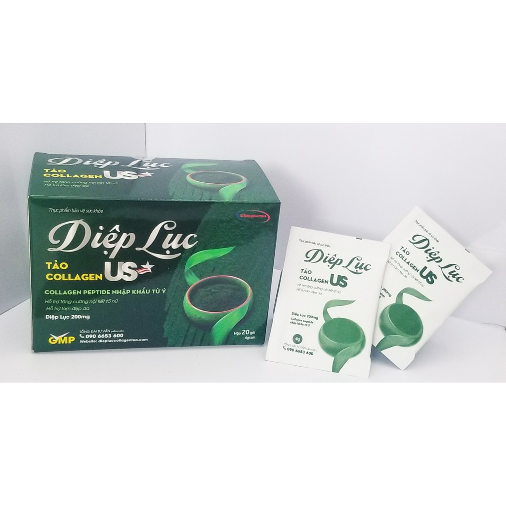 [Chính Hãng] Tảo Diệp Lục Collagen US | Thế Giới Skin Care