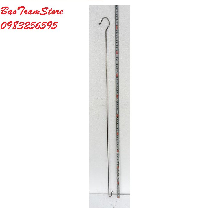 Dây móc inox 2 đầu treo chậu hoa lan, cây hoa cảnh dài DÀI 90 CM