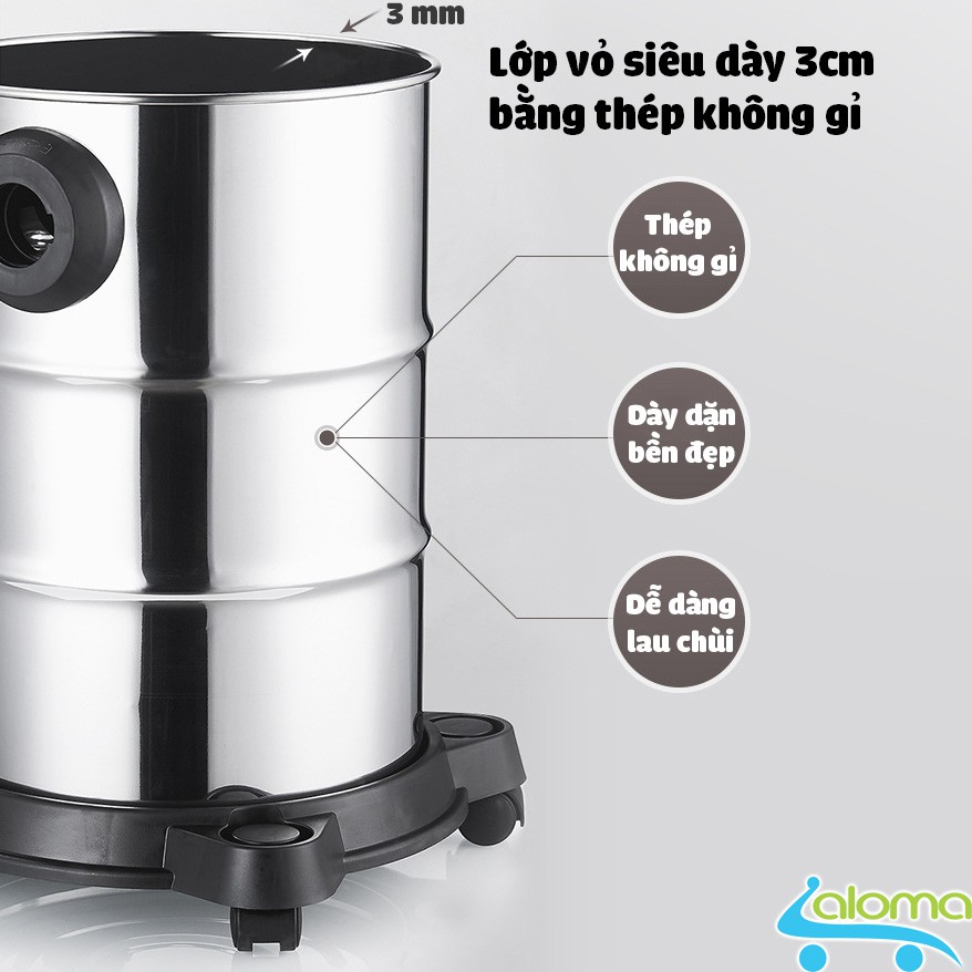 Máy hút bụi khô và ướt 1200W Zangzi XC-99 hút và thổi bụi cho gia đình khách sạn nhà xưởng | BigBuy360 - bigbuy360.vn