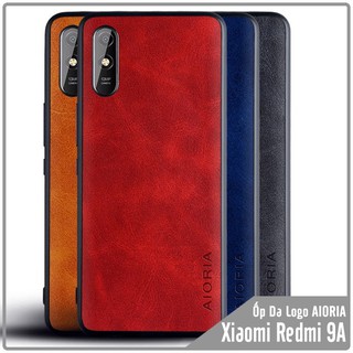 Ốp lưng cho Xiaomi Redmi 9A Da Khắc Logo AIORIA