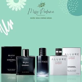 [ 𝐅𝐮𝐥𝐥 𝐒𝐢𝐳𝐞 ] Nước hoa Dior Sauvage 100ML, Chanel Bleu 100ML, Nước Hoa Nam Chính Hãng
