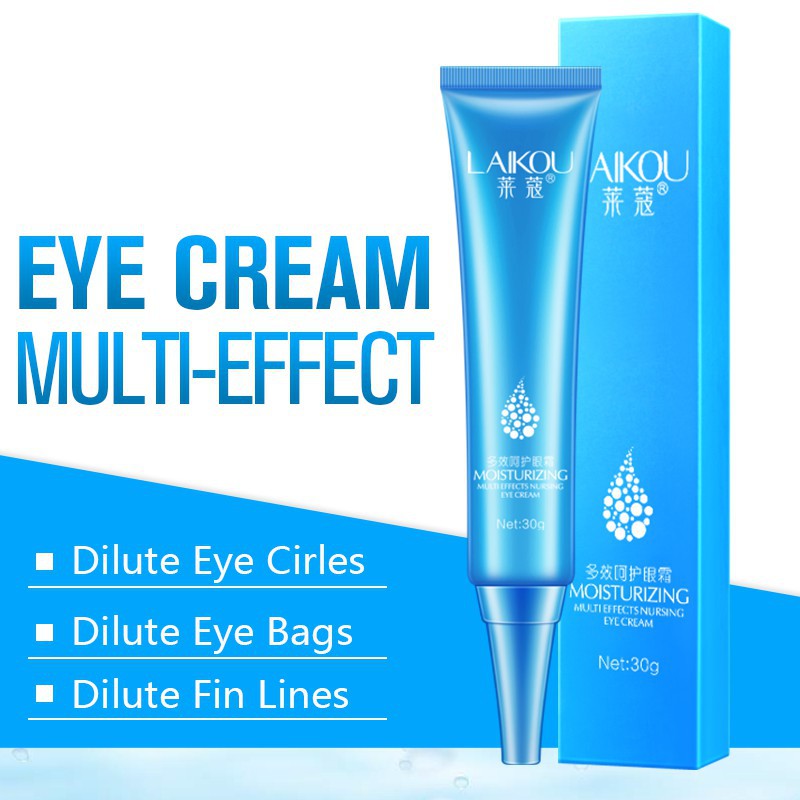 Kem dưỡng da mắt LAIKOU Axit hyaluronic chống nhăn chống lão hóa làm mờ quầng thâm chống bọng mắt 30g