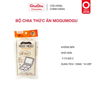 Hộp đựng thức ăn cho bé Chuchu Baby Mogu Mogu 120ml*8pc chính hãng