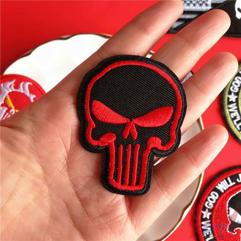 Miếng vá ủi thêu họa tiết hoạt hình MARVEL Punisher