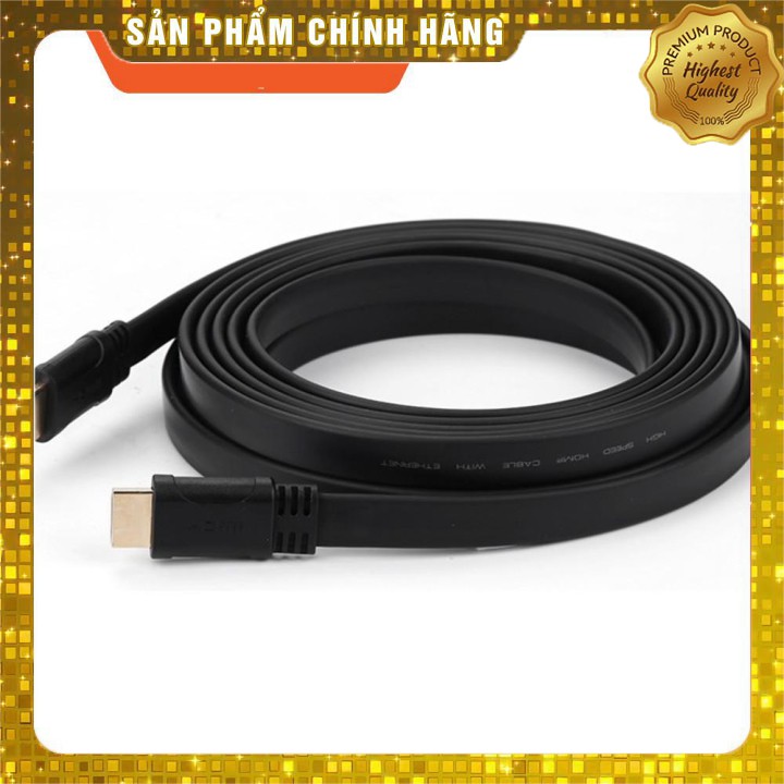 ban Hot- Cáp HDMI dây dẹp chống nhiễu Full HD 1.5m/3m/5m/10m/15m Sale siêu  rẻ