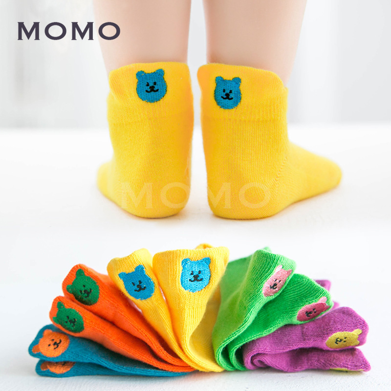 Set 5 đôi tất cotton họa tiết dễ thương cho bé