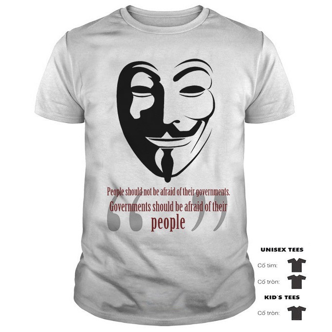 [SIÊU PHẨM] Áo Thun Hacker Anonymous Cực Chất | Hàng Bao Đẹp | Hacker Anonymous Tshirt (Ảnh thật)