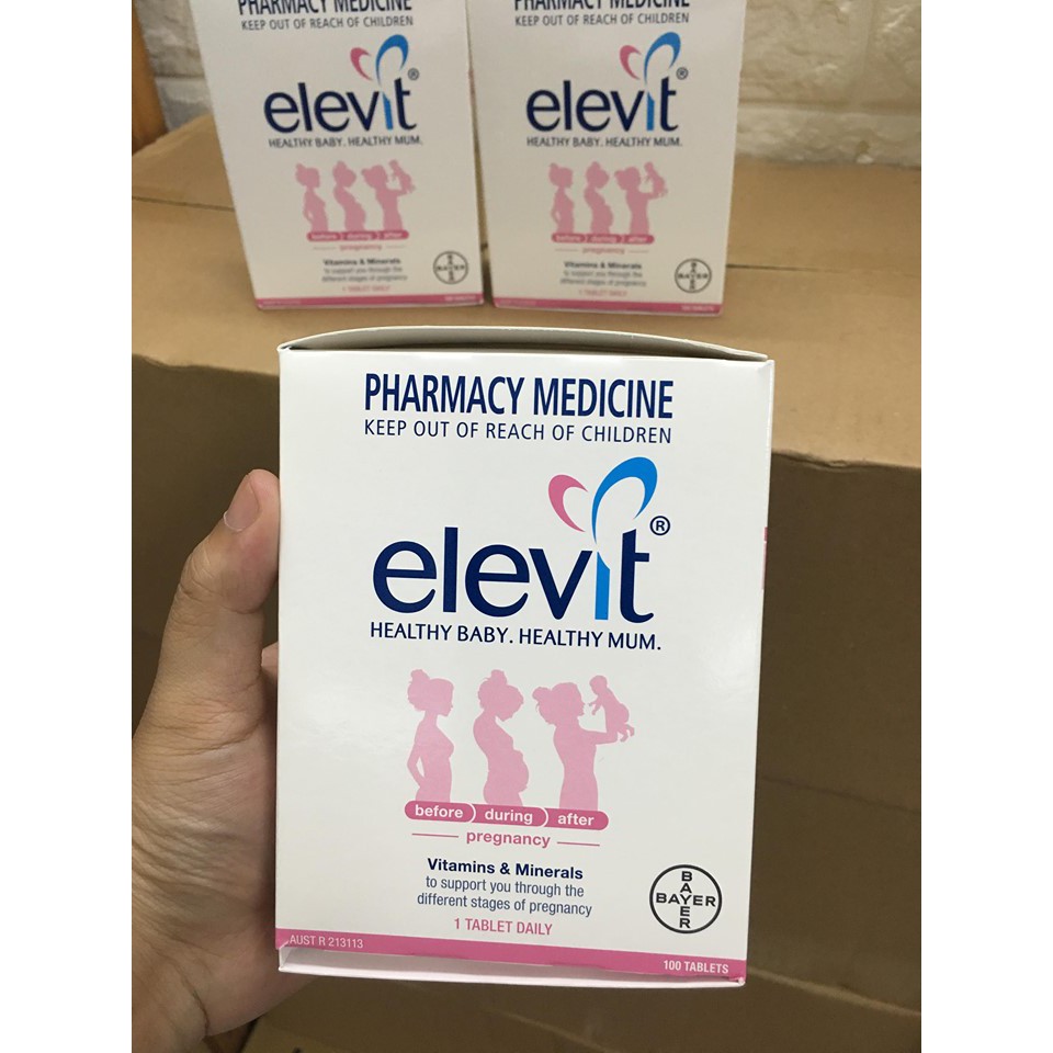 Vitamin bà bầu Elevit (100 viên) (mẫu mới)