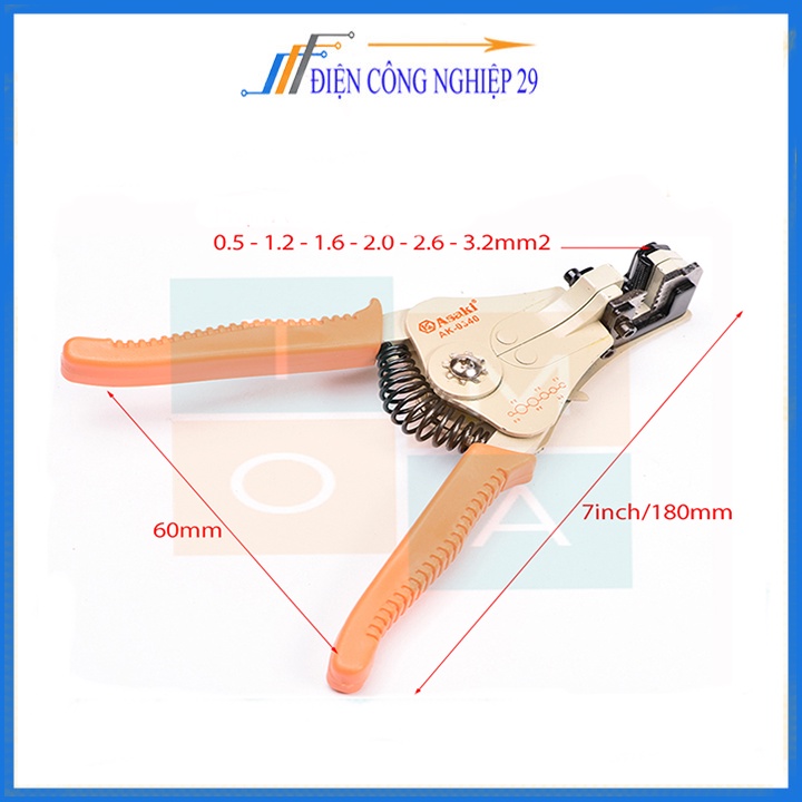 Kìm Tuốt Dây Asaki AK-0340 Chất Lượng Cao