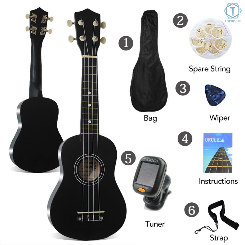 Đàn Ukulele 4 Dây 21 "Cho Người Mới Bắt Đầu