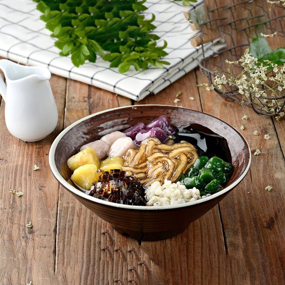 Trân châu sợi KRUBO - Topping thơm ngon siêu sạch đậm vị túi 800g - Trân châu sợi vàng đẹp, dai dẻo