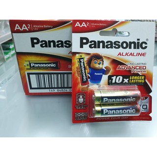 Vỉ 2 viên pin Pin Panasonic Alkaline 2A LR6T/2B Battery