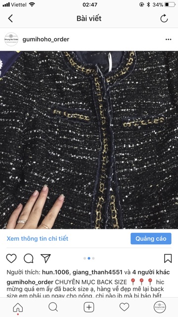 ÁO DẠ TWEED made in Korea | BigBuy360 - bigbuy360.vn