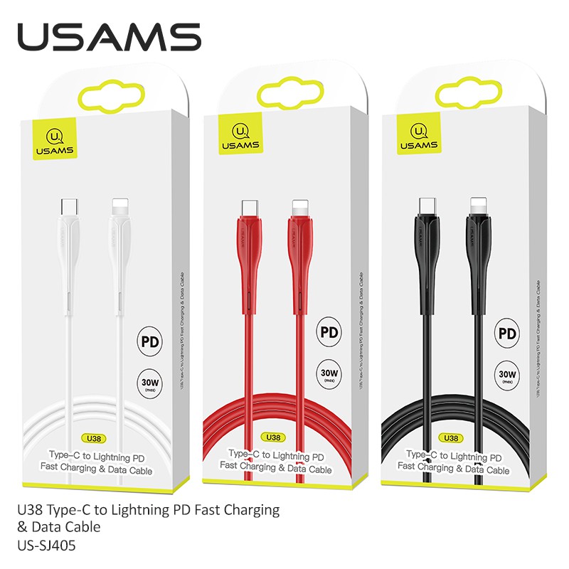 Cáp sạc nhanh Type C IP PD USAMS U38 dài 1m tiện dụng