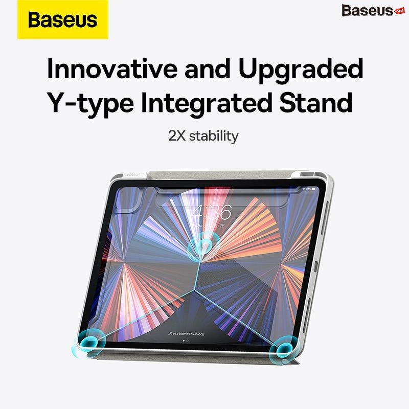Bao da nam châm Baseus Safattach Y-Type Magnetic Stand Case for Pad Pro 11inch và 12.9inch