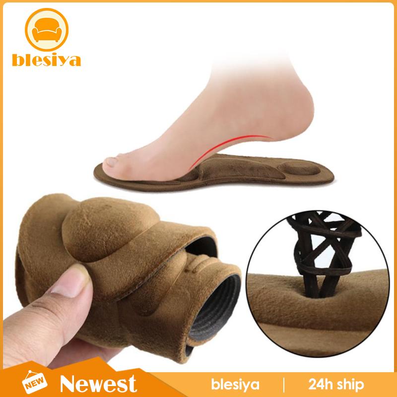 Cặp Đệm Lót Giày 4D Bằng Xốp Mềm Giúp Giảm Đau Tiện Dụng