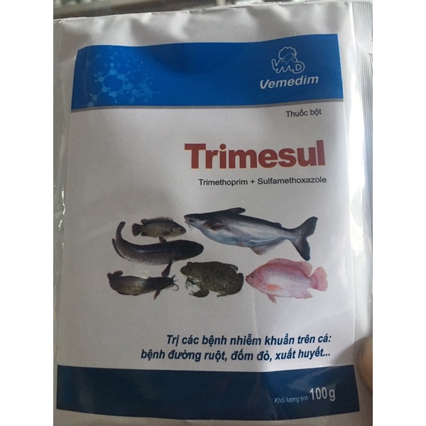 Dùng Cho Thuỷ Sản, đỏ thân, bỏ ăn trên cá, trimesul