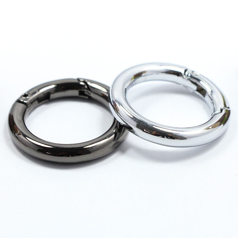 Set 5 Móc Khóa Tròn 28mm Đa Màu Sắc Cho Ba Lô/Đi Bộ
