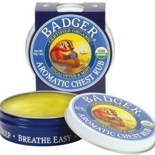 Sáp bôi làm ấm ngực hữu cơ Badger 56g
