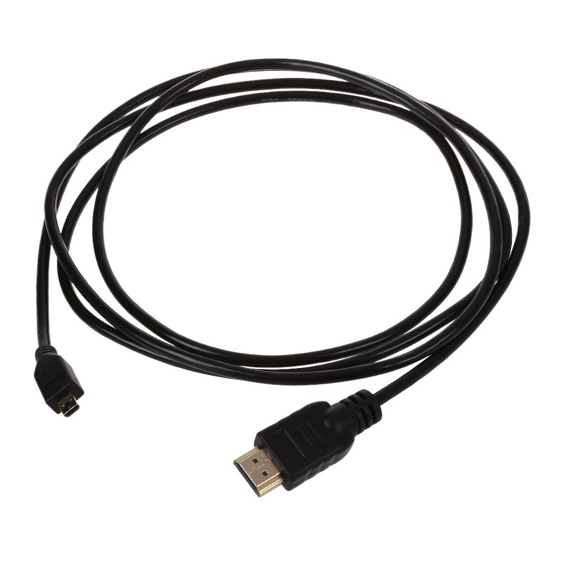 AV / HDMI Cable 6 Foot High Definition Micro HDMI (Type D) To HDMI (Type A) Cable For GoPro HERO3 Camcorder