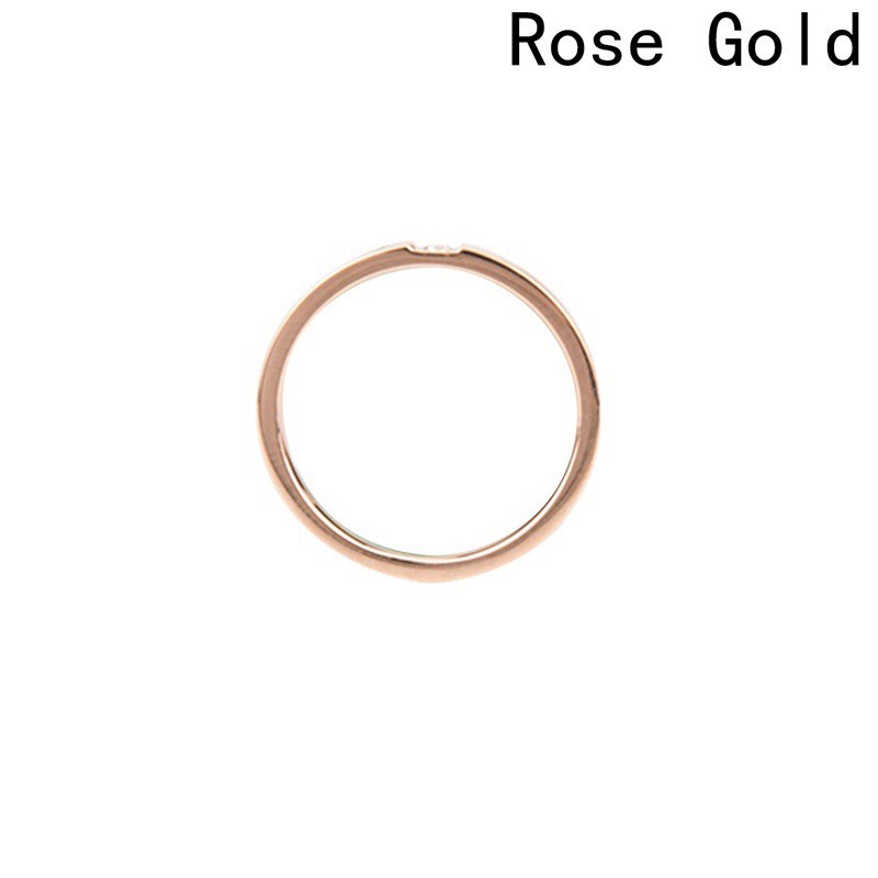 Nhẫn Thép Titan Đính Kim Cương Giả Nhiều Màu Sắc