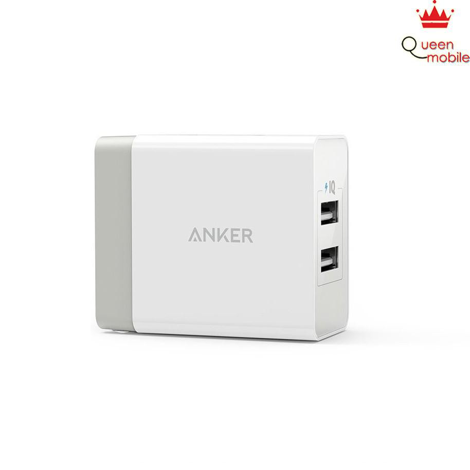 Sạc Anker 2 cổng, 24w - [PowerPort 2, 24w] - A2141