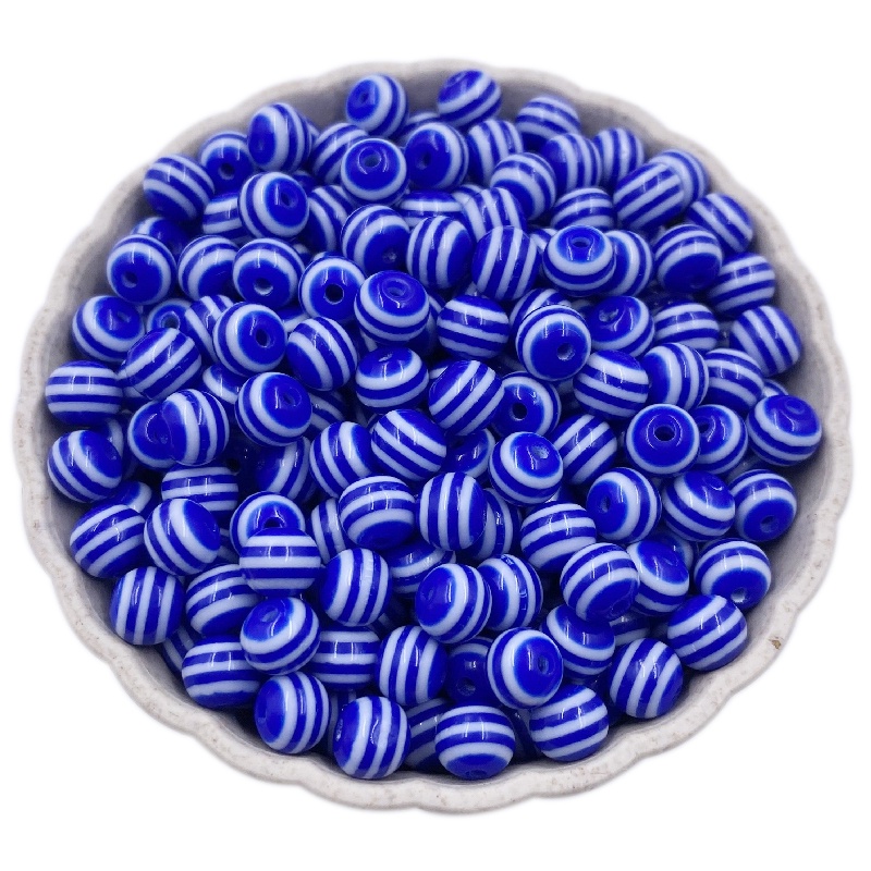 Set 50 Hạt Nhựa 6mm Màu Sắc Cầu Vồng Dùng Làm Trang Sức Vòng Tay/ Vòng cổ DIY