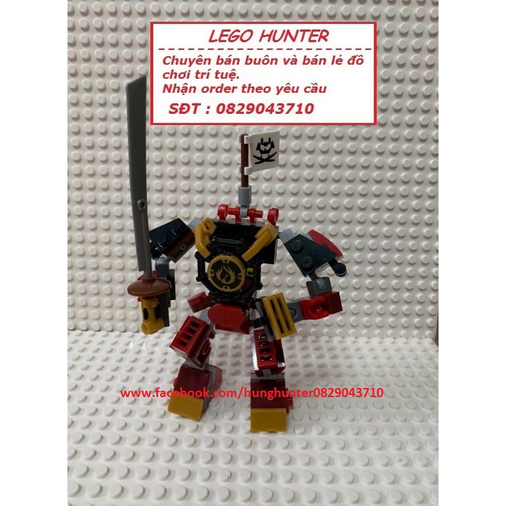 Bộ lắp ráp Lego Mech Samurai - hardsuit chiến binh ( có thể cho minifigures vào đươc )