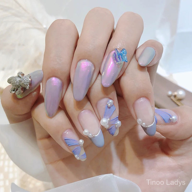 Bộ Phụ Kiện Trang Trí Móng Tay Nghệ Thuật Xinh Xắn